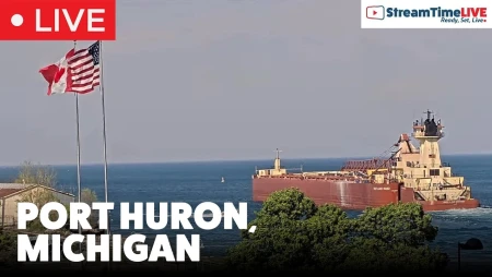 Port Huron St. Clair River Ship Cam